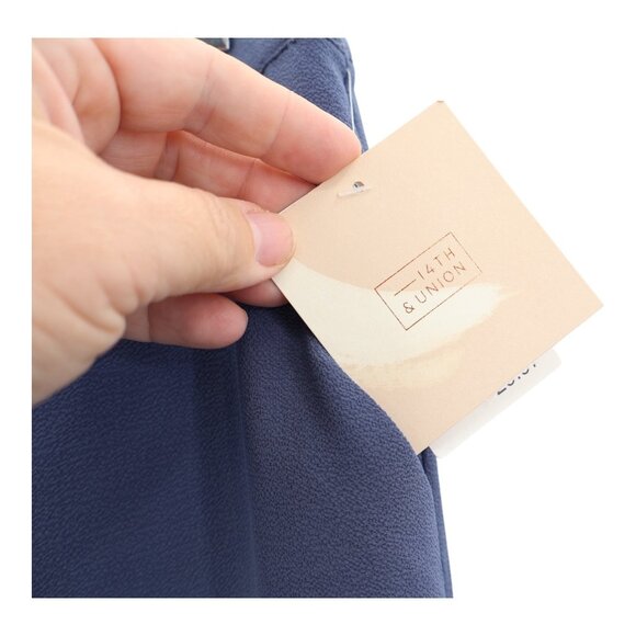 14th & Union Womens Large Blue Joggers Elastic Waistband Pull On Lightweight NWT - Picture 4 of 8